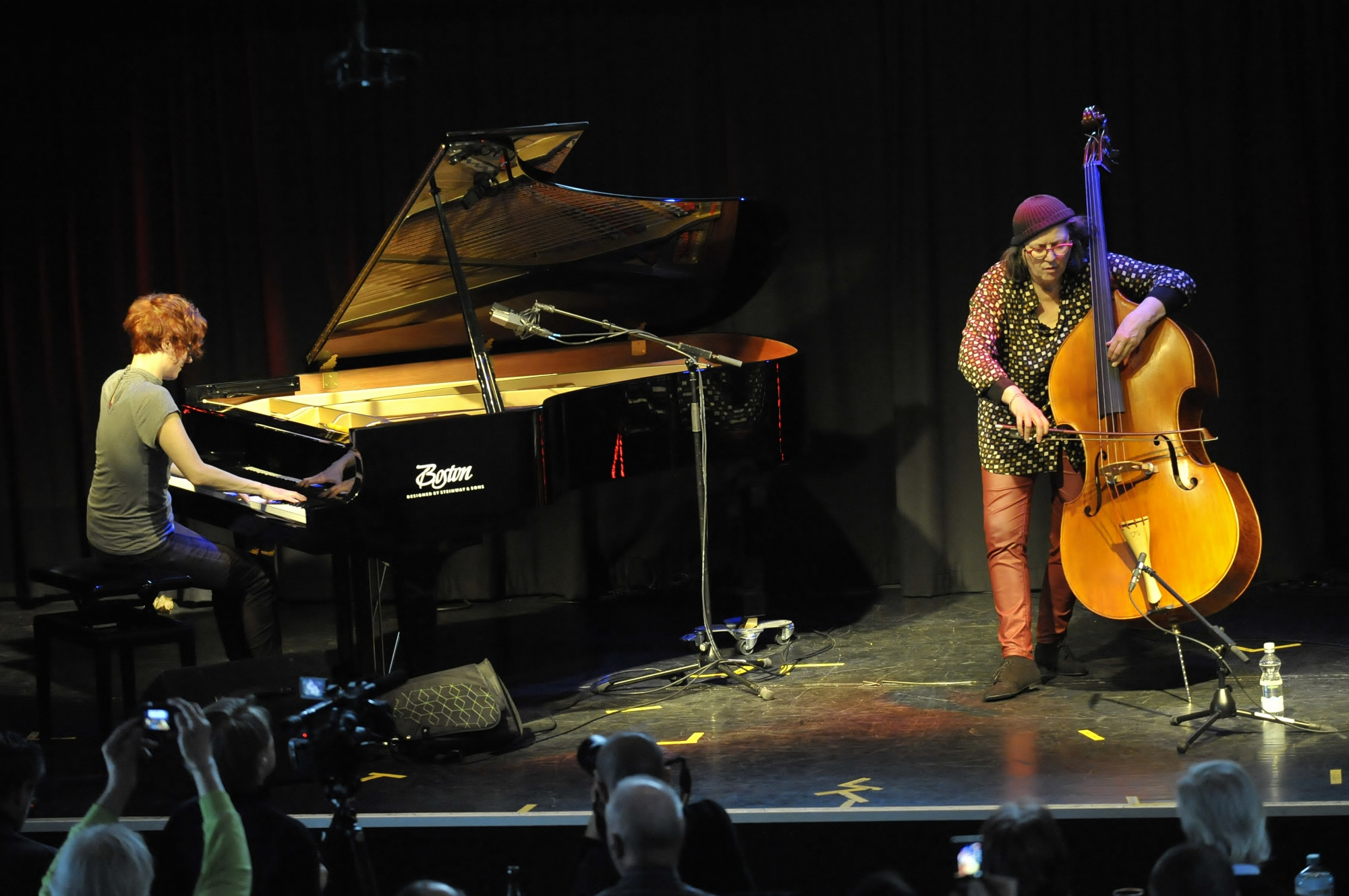 E. Harnik / Joelle Leandre (Photo by Werner Krepper)